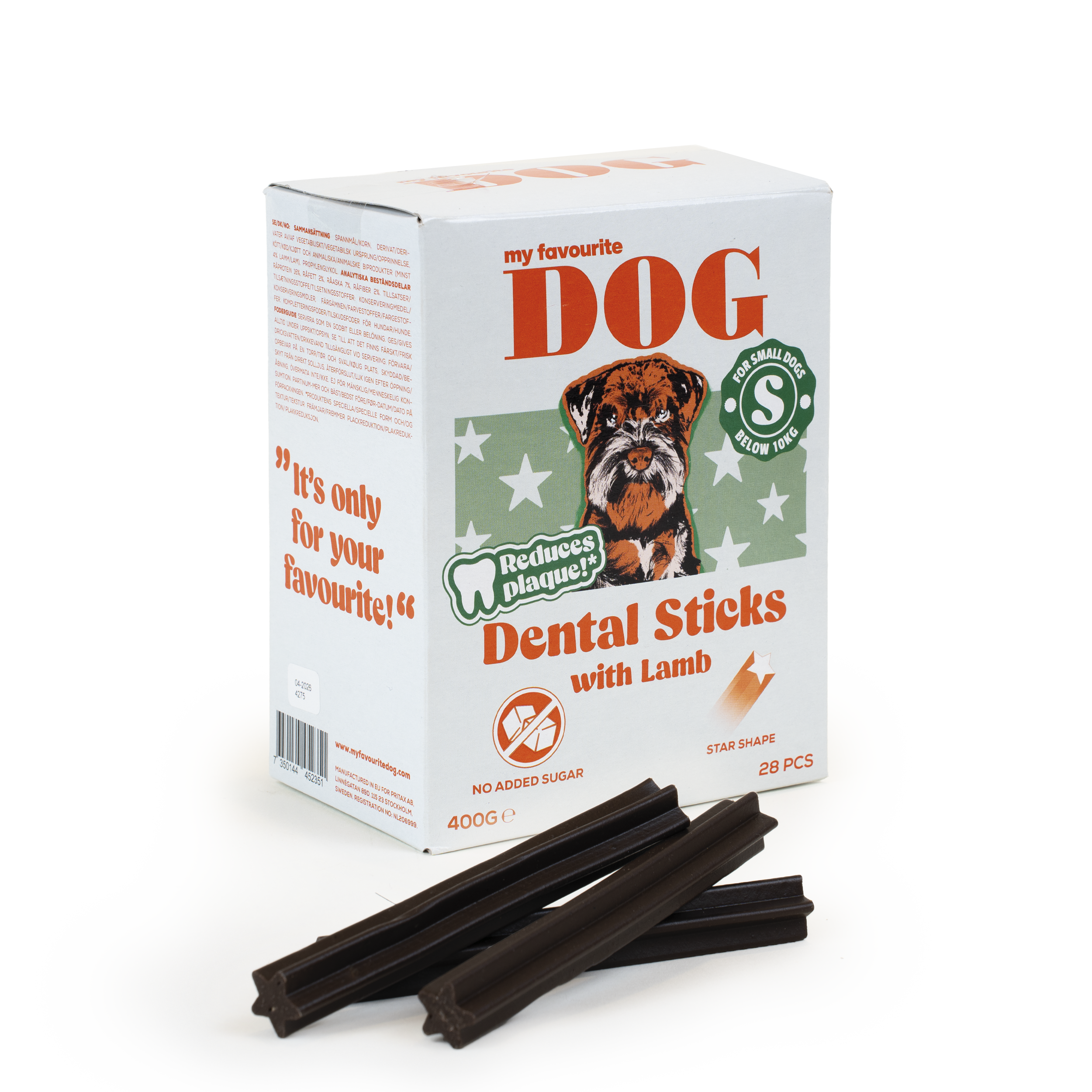 My favourite DOG - Dental sticks Lamb S - 28-Pack - Hund - Hundgodis - ZOO.se