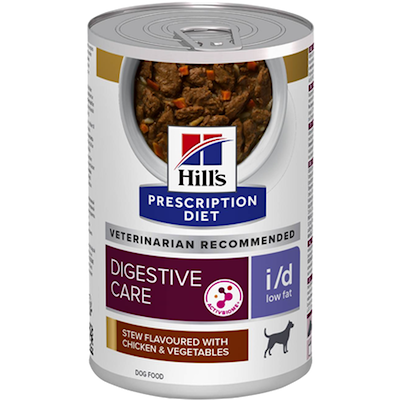 Preview of Hill'S Prescription Diet Dog i/d Digestive Care Low Fat Chicken & Veg Stew Canned - Wet Dog Food 354 g