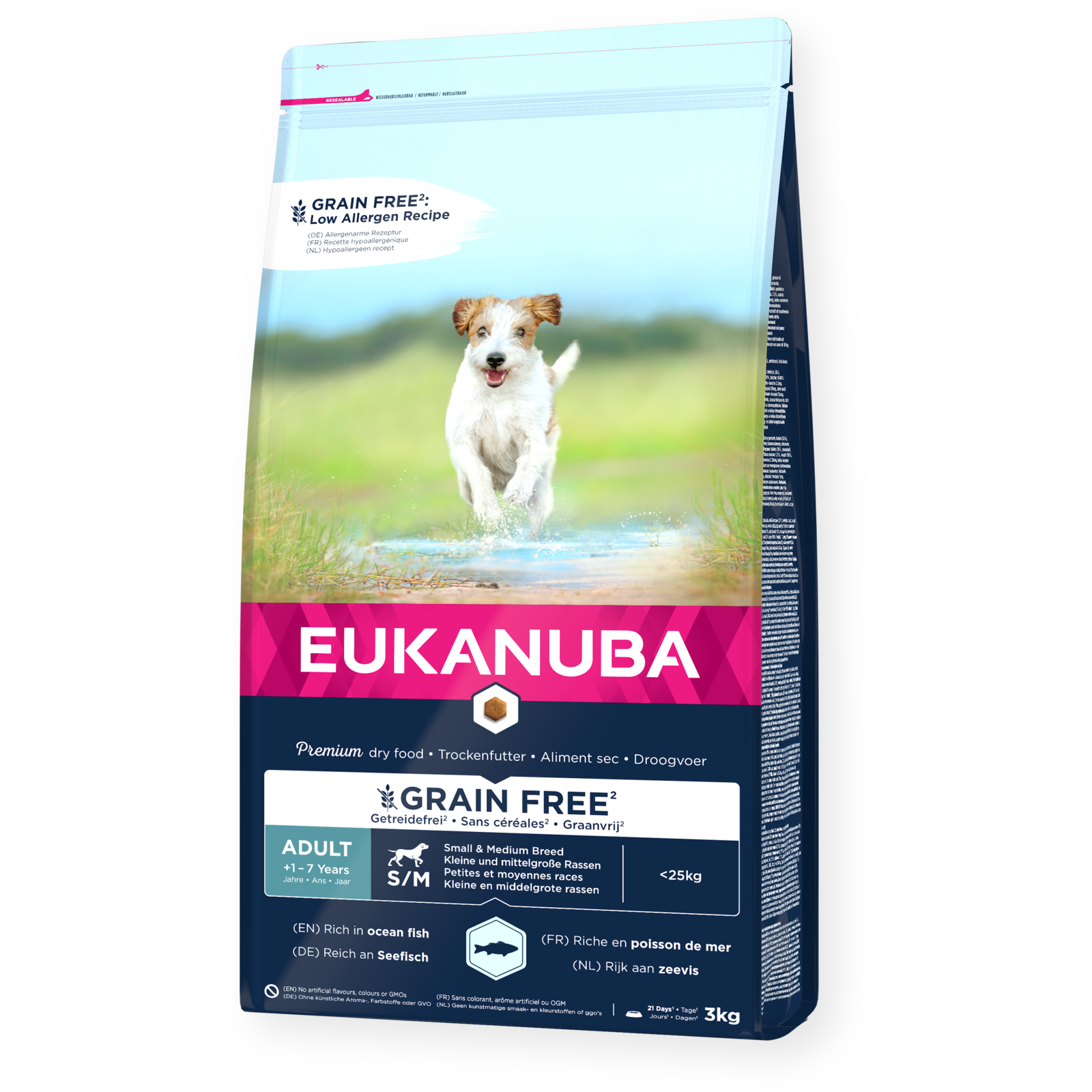 Dog Grain Free Adult Small/Medium 3 kg - Hund - Hundmat & hundfoder - Torrfoder för hund - Eukanuba - ZOO.se