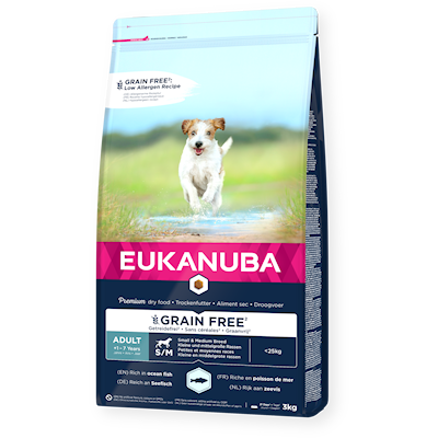 Preview of Eukanuba Dog Grain Free Adult Small/Medium 3 kg