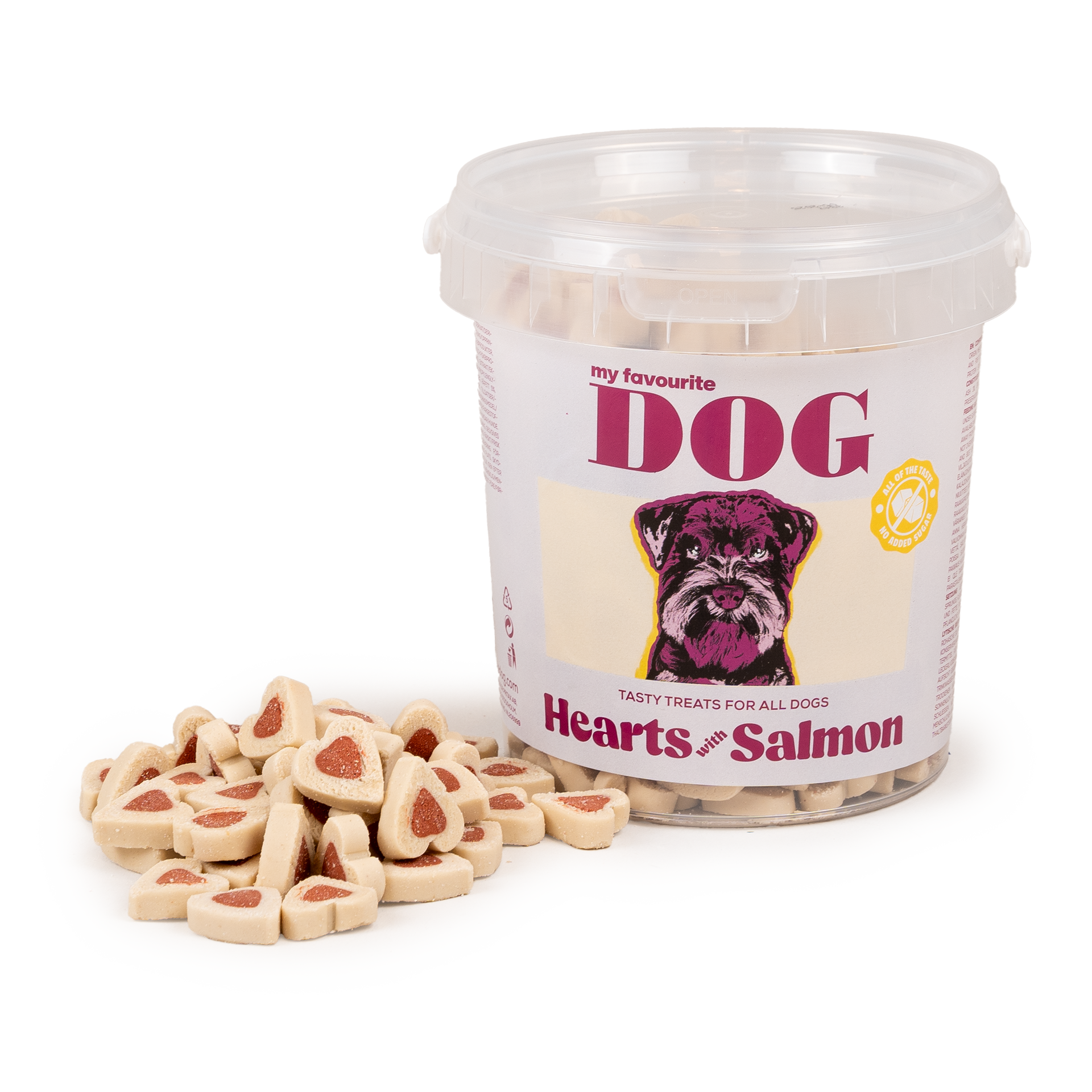 My favourite DOG - Hearts with Salmon 500g - Hund - Hundgodis - Träningsgodis & belöningsgodis - ZOO.se