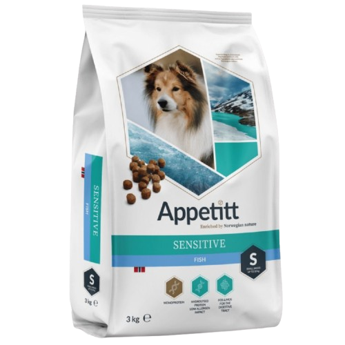 APPETITT - Sensitive Fish Small 3 kg - Hund - Hundmat & hundfoder - Torrfoder för hund - ZOO.se
