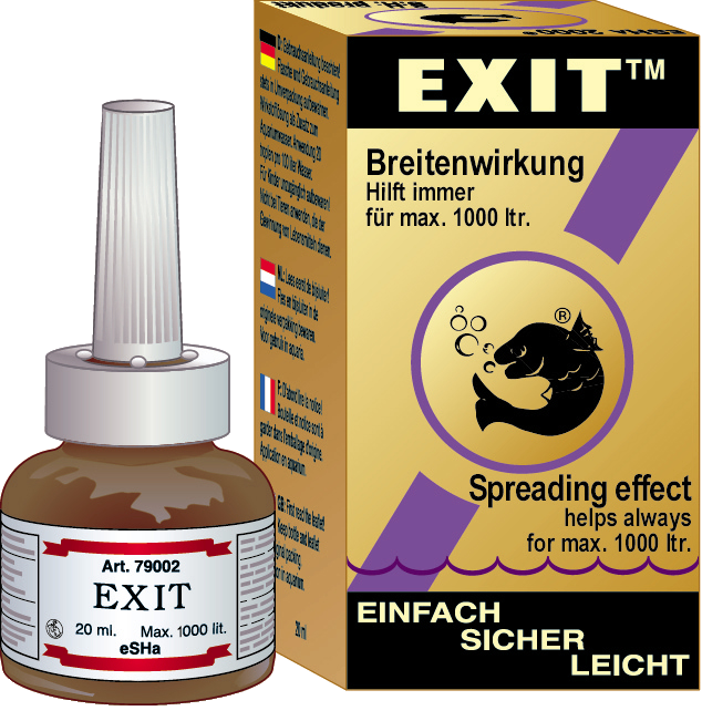 Zooimport - eSHa Exit 20 ml - Akvaristik - Vattenpreparat för akvarium - Fiskmedicin - ZOO.se