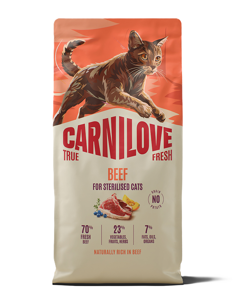 Carnilove True Fresh Cat Beef for Sterilised Adult All Breeds