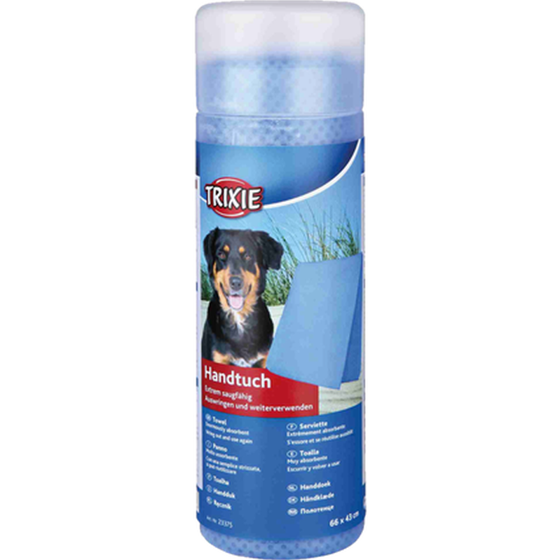 Trixie - PVA Towel Highly Absorbent Blue 66 x 43 cm - Hund - Pälsvård Trim & Hundbad - ZOO.se