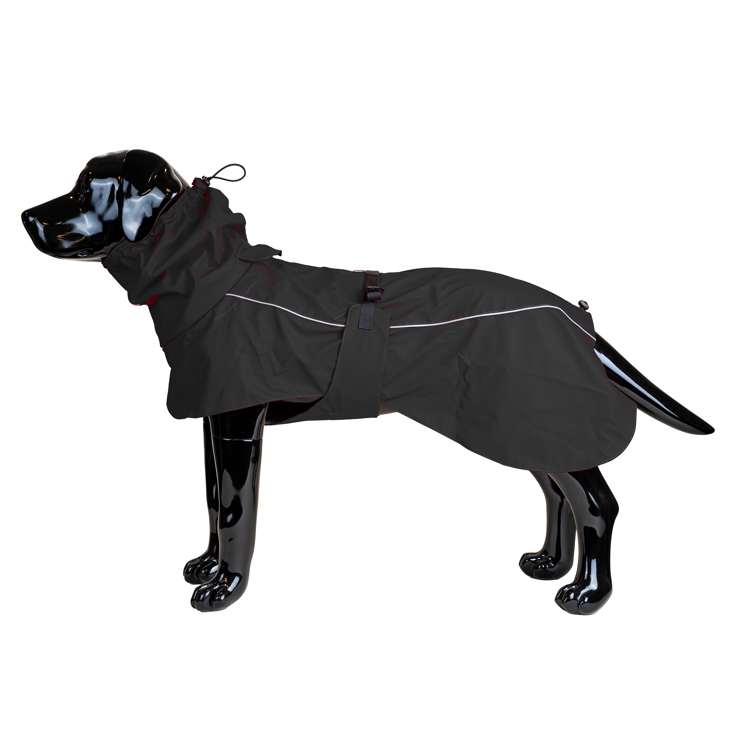 Selected by ZOO - Regntäcke Drop, XXS, 25cm, Svart - Hund - Hundkläder - ZOO.se