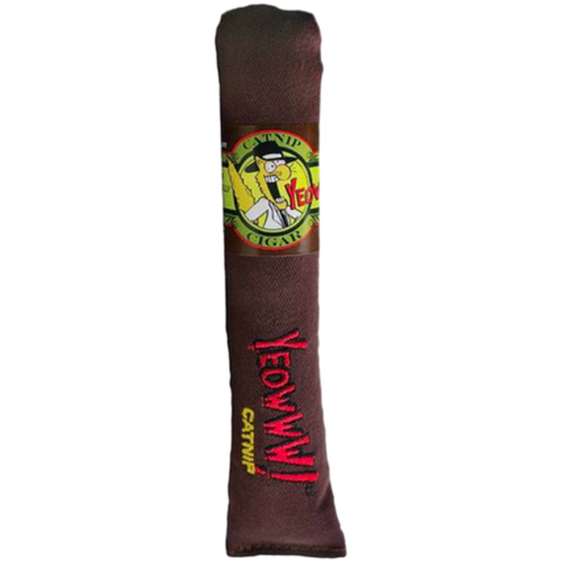 Yeowww! Catnip Cat Toy Cigar Brown 17cm