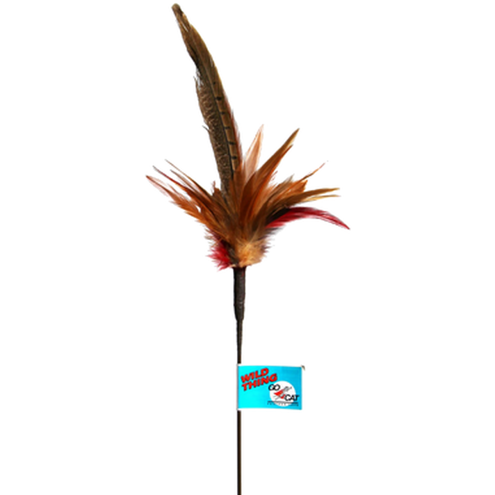 Go Cat - Da Bird™ Long Wild Thing Cat Toy Kattspö Mix 100 cm - Katt - ZOO.se