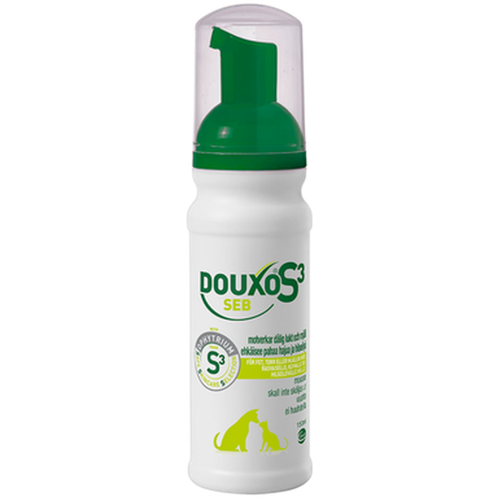 Douxo S3 - Seb Mousse 150 ml - Hund - Pälsvård Trim & Hundbad - Tassar & Hudvård för hund - ZOO.se