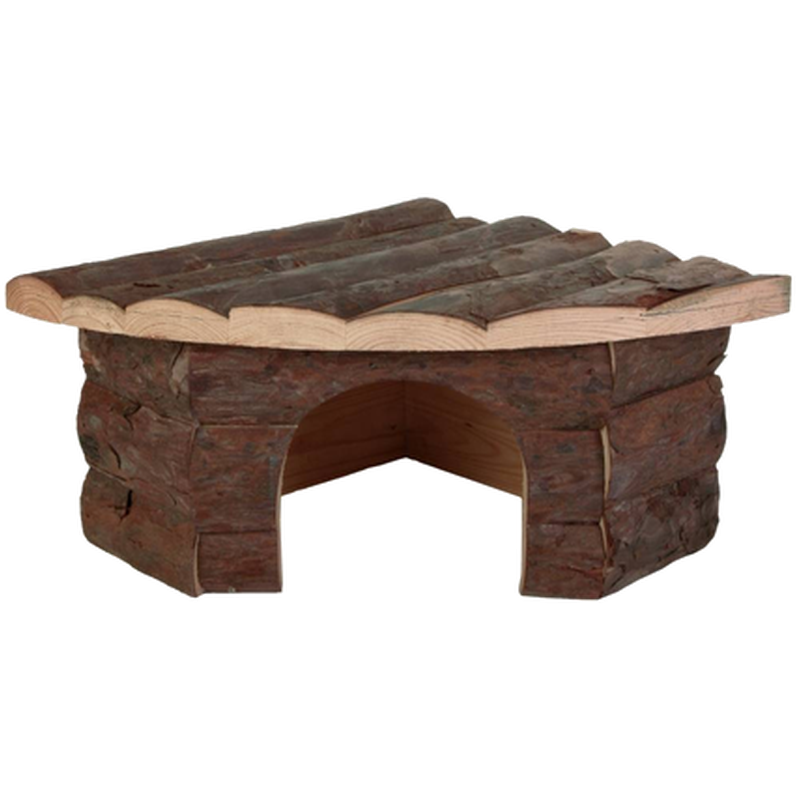 Trixie - Natural Living Jesper Corner House Brown 42 x 15 x 30 cm - Smådjur - ZOO.se