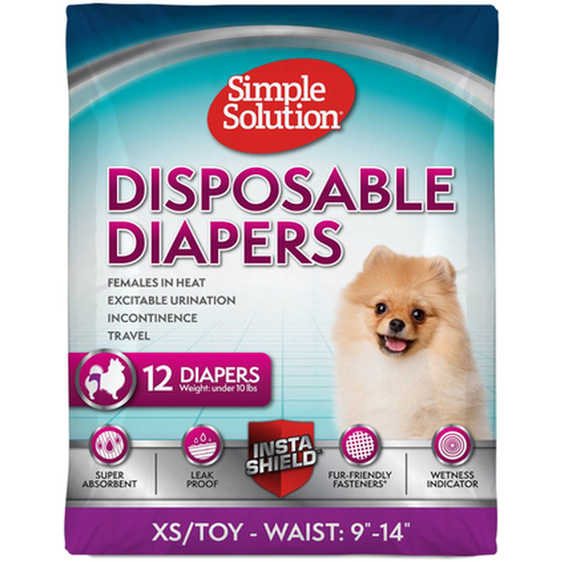 Disposable Diapers Females Large - Hund - Hundvård & Tillskott - Tikskydd Pinkskydd & Blöjor - Simple Solution - ZOO.se