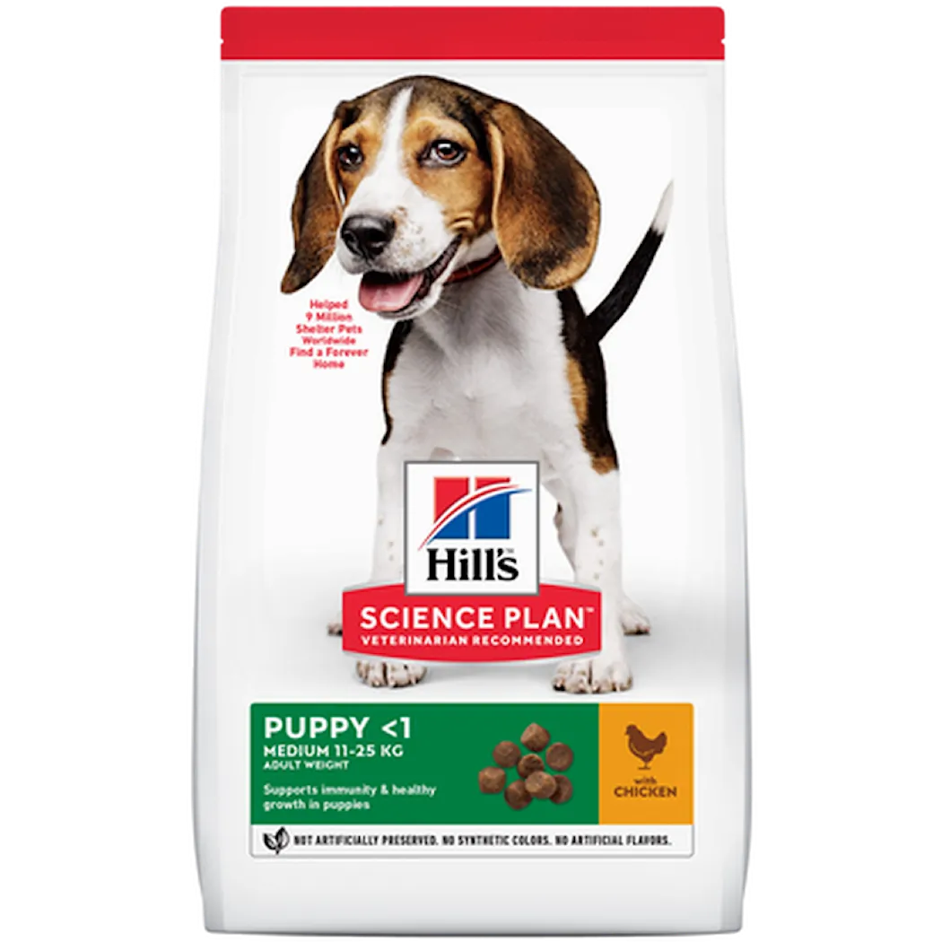 Hills Science Plan Puppy Healthy Development Medium Chicken - Dry Dog Food