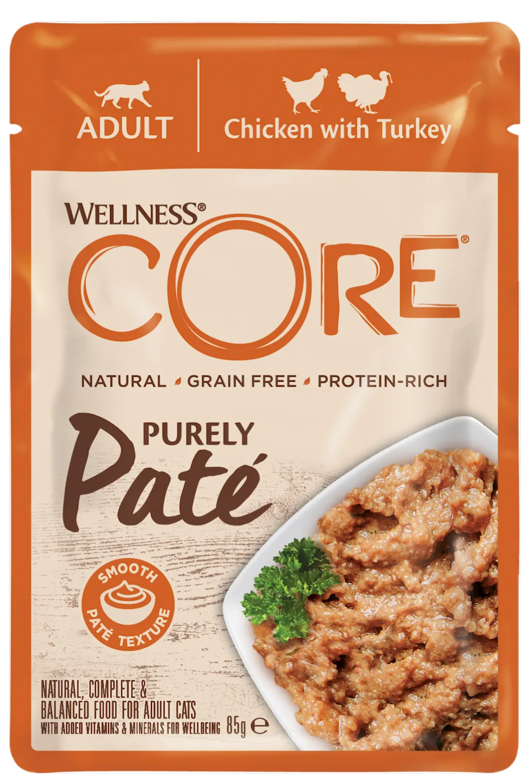 Cat purely pate, Chicken & Turkey 85 g