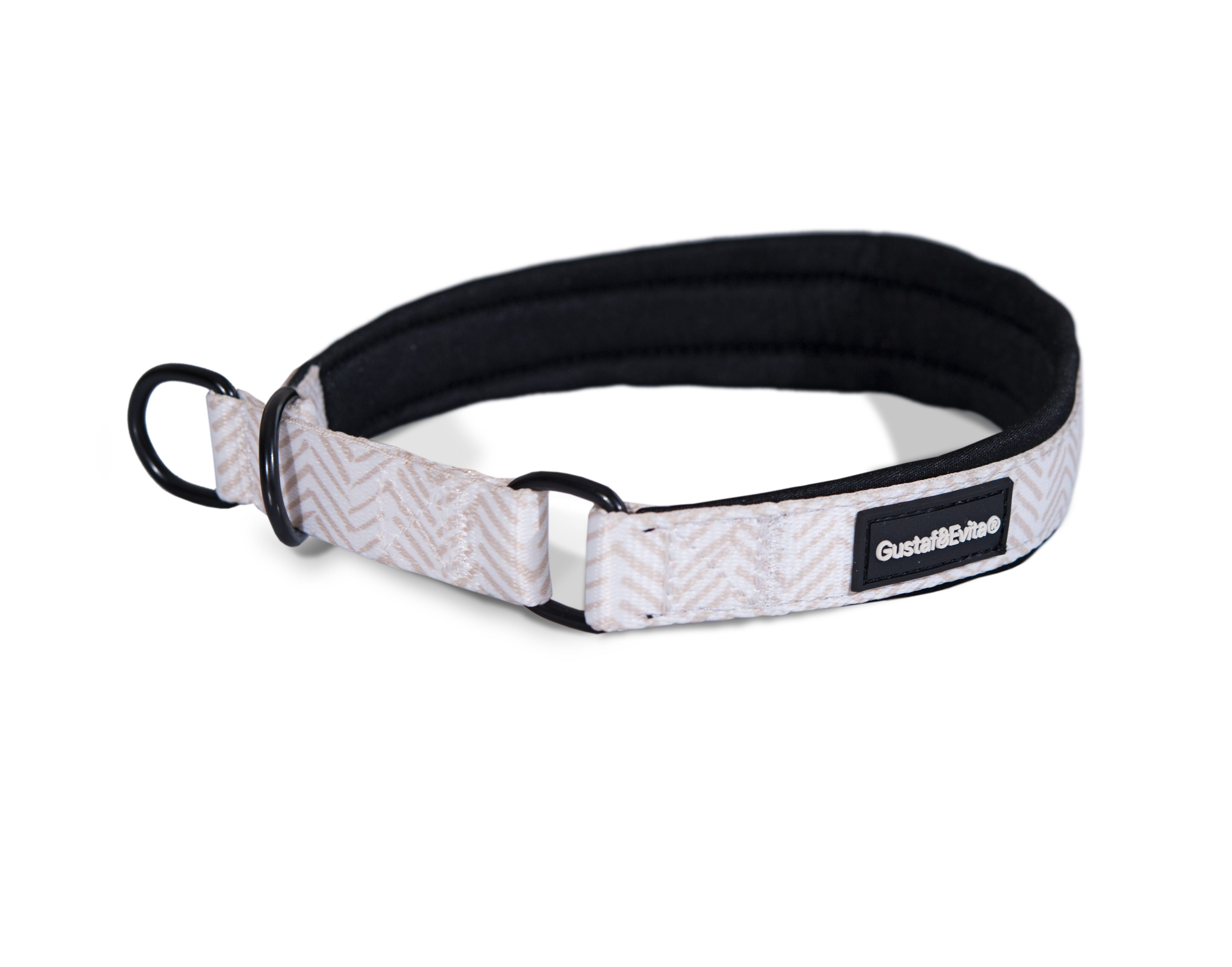 Gustaf och Evita - Hundhalsband Chicish halvstryp XXS, 15mm x 25-35cm Mönstrad - Hund - ZOO.se