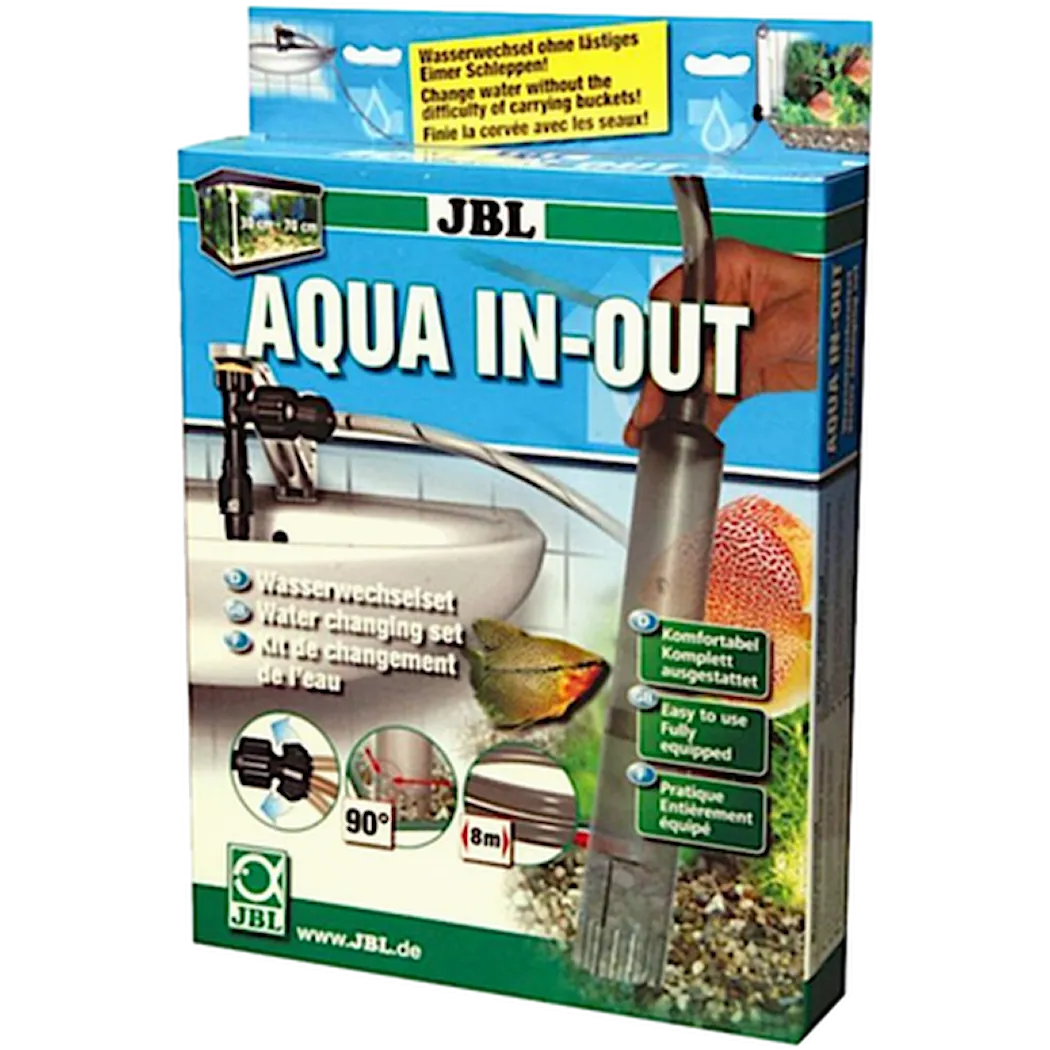 Aqua In-Out Complete Set Water Changing Kit Black 8 m