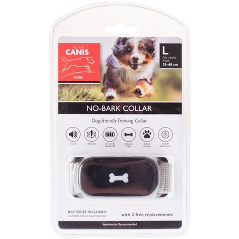 Active Canis - No Bark Collar Black 35 cm - Hund - Hundträning & Bruksspår - Antiskall Hjälp & Antiskällhalsband - ZOO.se