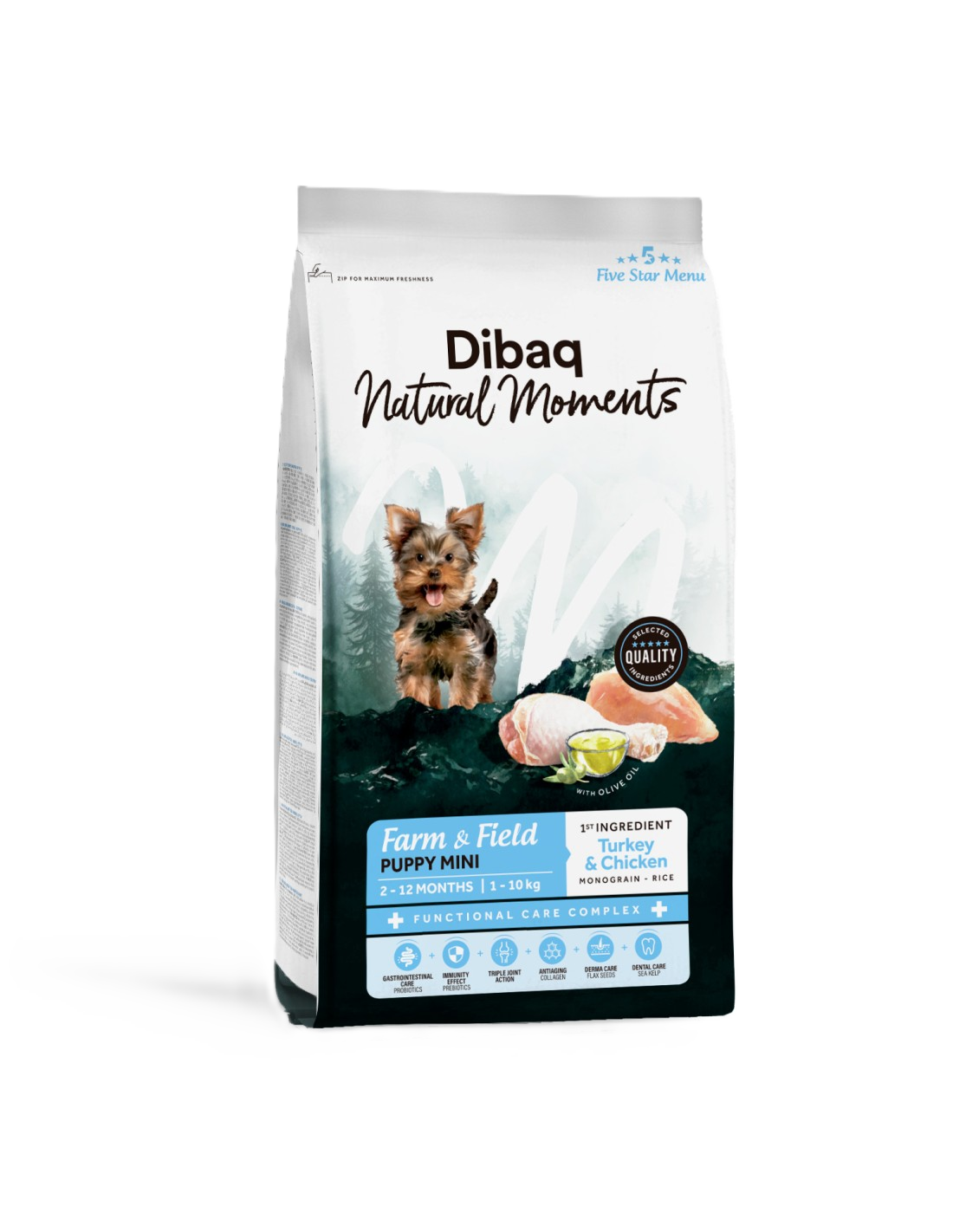 DIBAQ Natural Moments Dog Farm&Field Puppy Mini 2kg