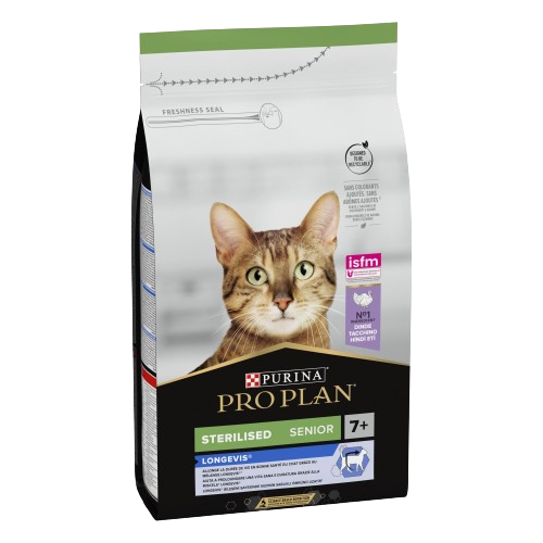 Purina Pro Plan - Cat Sterilised Senior 7+ Turkey 3 kg - Katt - Kattfoder & kattmat - ZOO.se