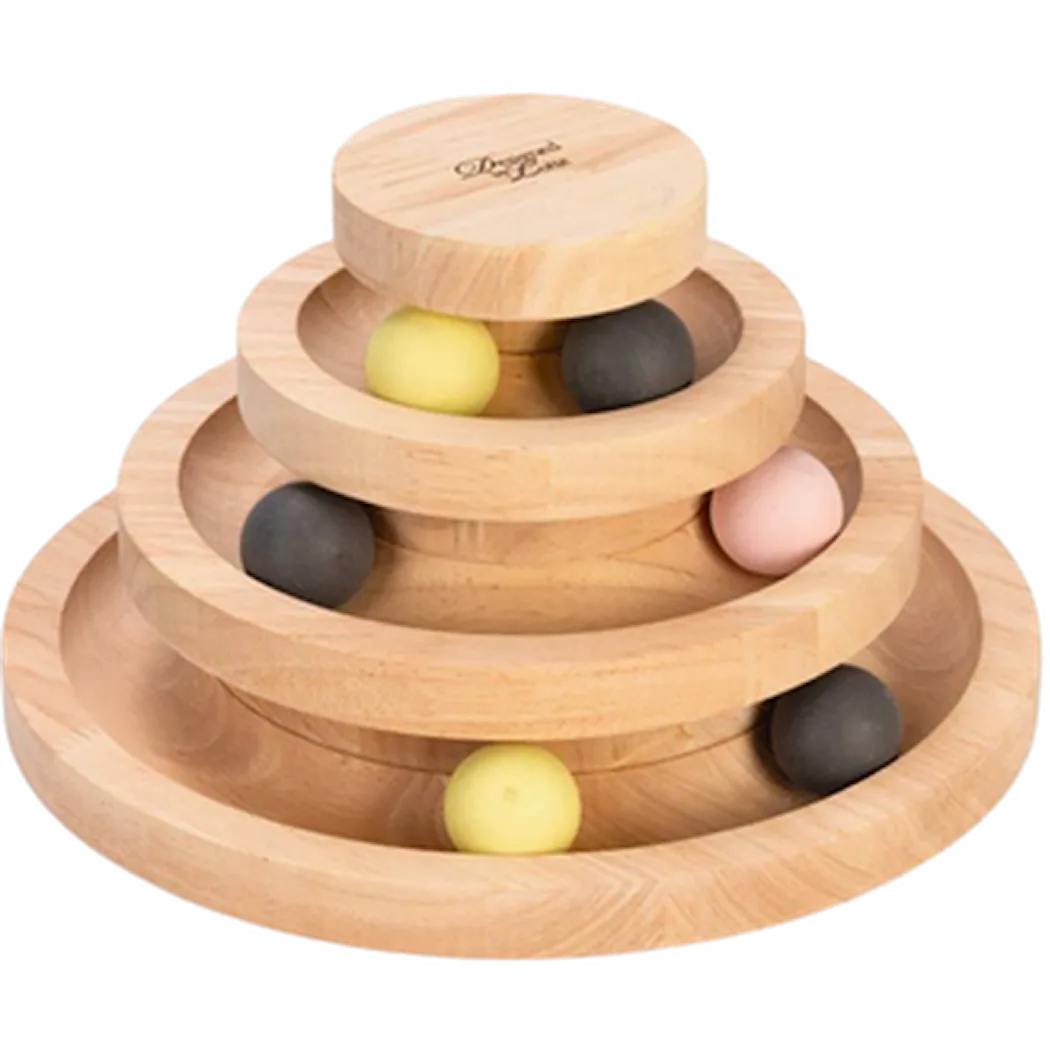 Designed By Lotte Wooden Play Tower Mia Brown 26 x 15 cm