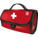 Premium First Aid Kit for Cats & Dogs Red 17 delar