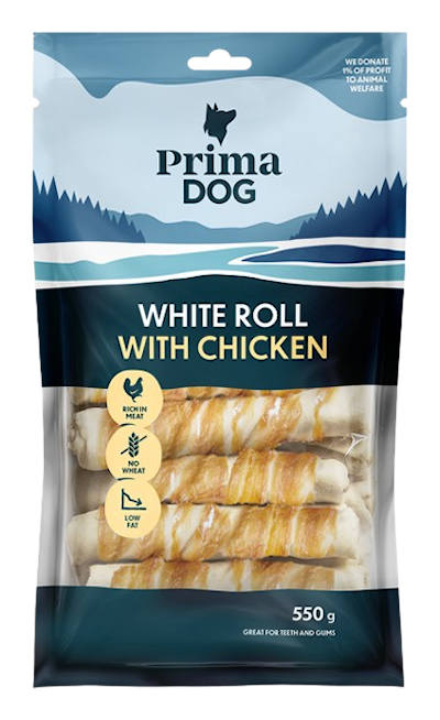 Preview of Prima Dog White Roll with Chicken 15st 550 g