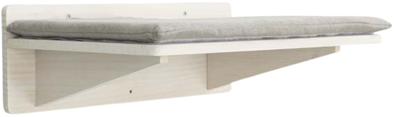 Plattform Väggmonterad Vit 50 x 17,5 x 36,5 cm