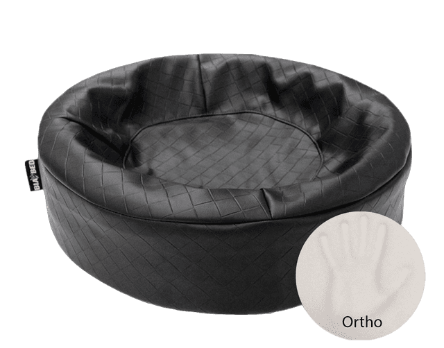 BiaBed - Biabed Ortho Round Black Square No. 0 - 50 x 50 cm - 50 x 50 cm - Koirat - Koiranpedit ja pehmusteet - Koiransängyt ja koiranpedit