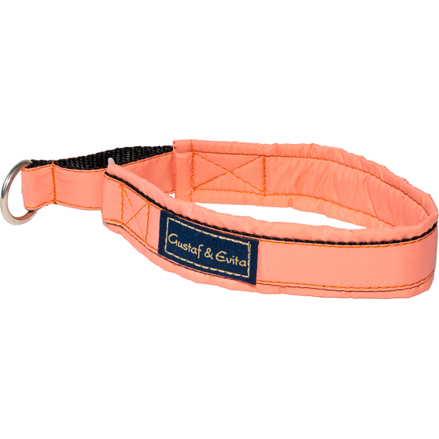 Gustaf och Evita - Hundhalsband Halvstryp Peach 50cm - Hund - Hund - ZOO.se