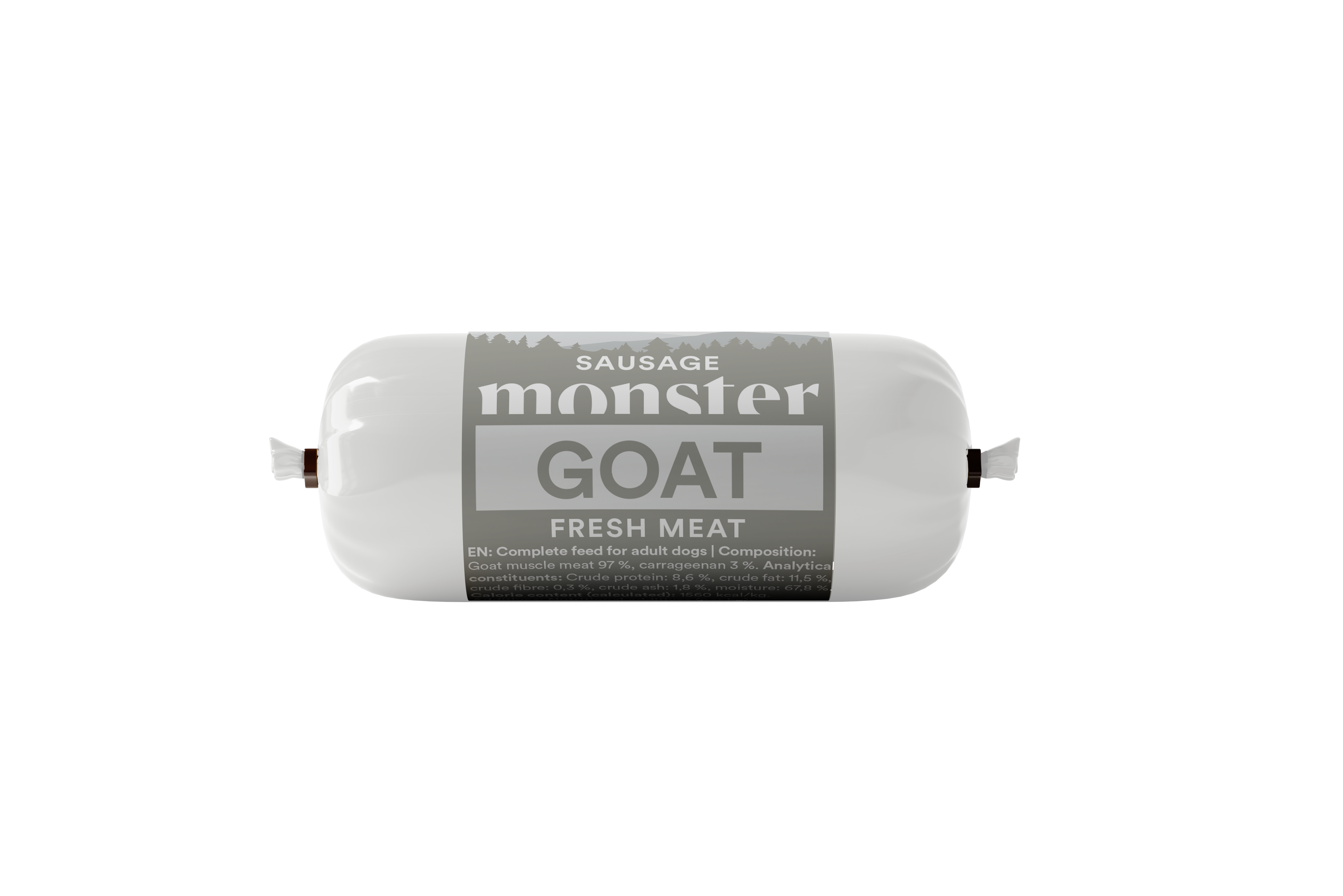 Monster Pet Food - Dog Sausage Goat 80 g - Hund - Hundmat & hundfoder - Våtmat & Våtfoder för hund - ZOO.se