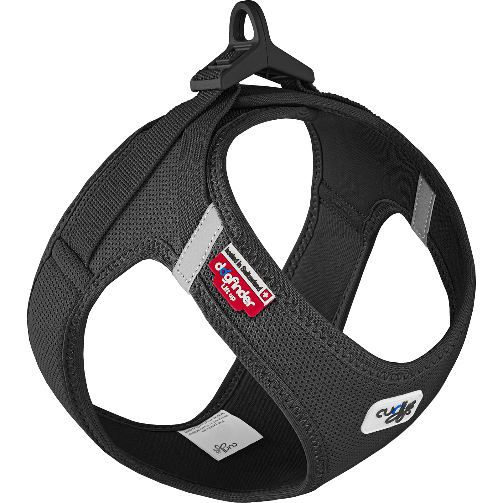 Curli - Vest Harness Clasp Air-Mesh - Step in Black M - Koirat - Kaulapannat