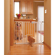 Carlson Pet Gate Extra Wide Walk Through With Small Pet Door L 74 112 