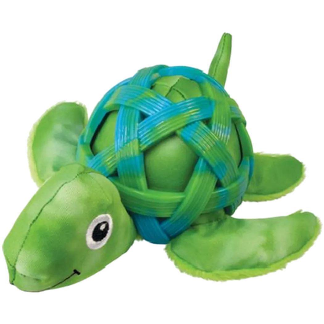 Sea Shells Turtle Dog Toy Green Medium/Large