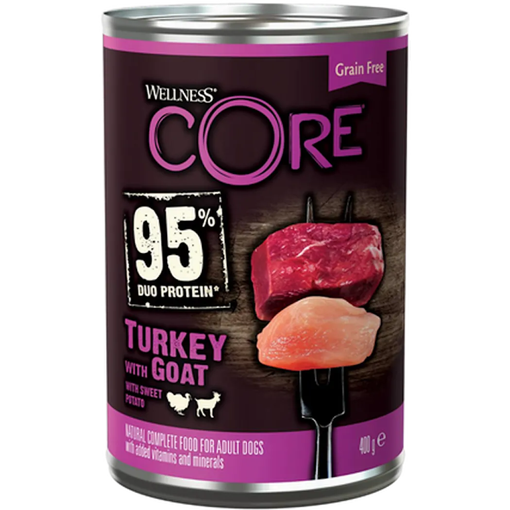 CORE Petfood Dog Adult 95% Duo Protein Turkey & Goat