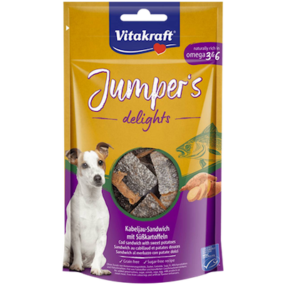 Preview of Vitakraft Dog Jumpers Delights Fish Sandwich 80 g