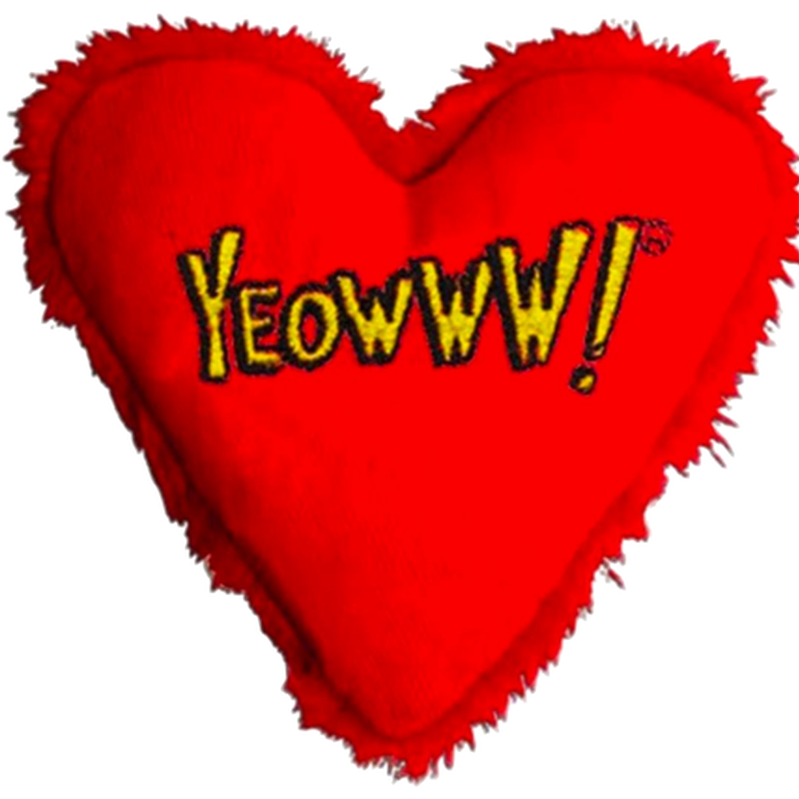 Yeowww! - Catnip Cat Toy Heart Attack Red 11cm - Katt - Kattleksaker - ZOO.se