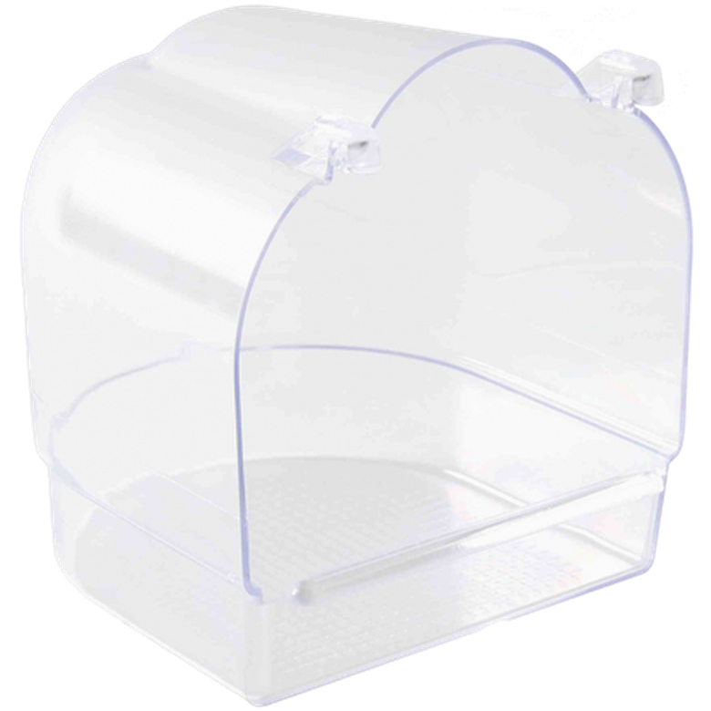 Trixie - Bath House, semi-circle Transparent 13 x 15 x 14 cm - Fågel - ZOO.se