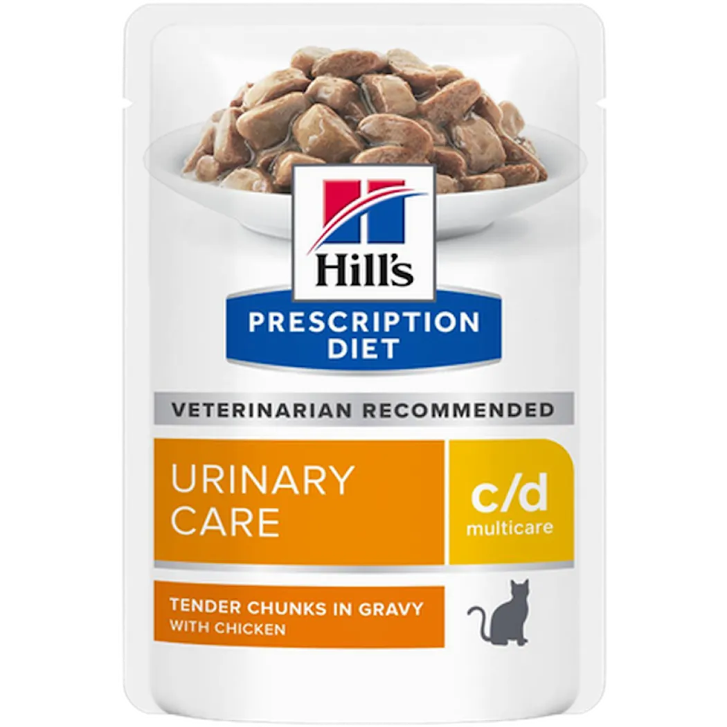 Hill's Prescription Diet Feline c/d Multicare Chicken Pouch - Wet Cat Food 85 g x 12 st - Pouch