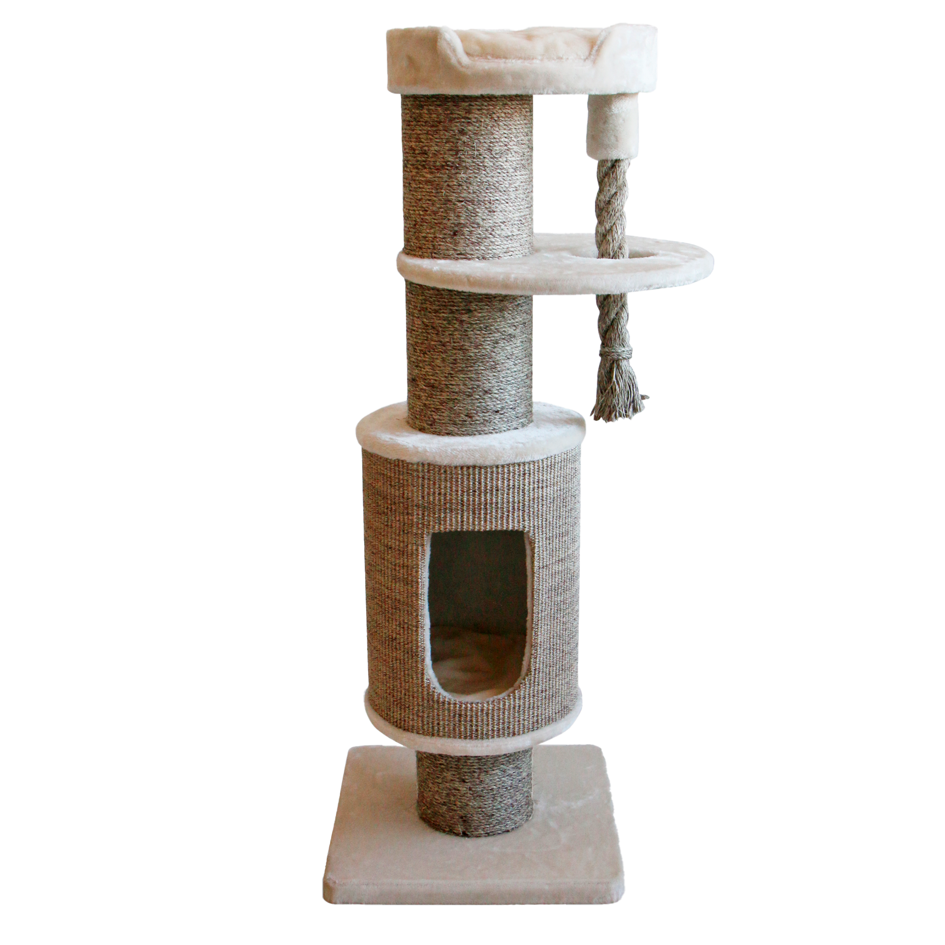 Selected by ZOO - Klösträd Olympus, 49x49x133cm, Beige - Katt - Klösträd & klösmöbler för katt - ZOO.se