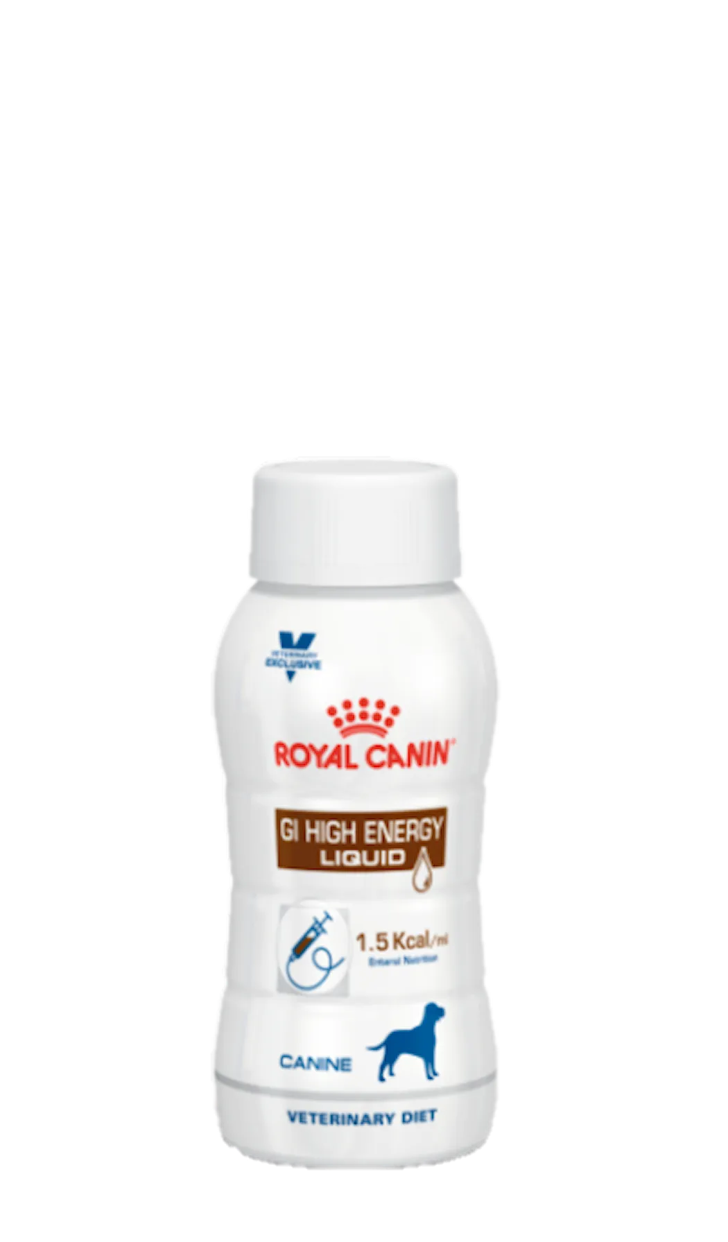 Royal Canin Veterinary Diets Dog Flytende mage- og tarmvæske med høy energi 200 ml x 3 flasker
