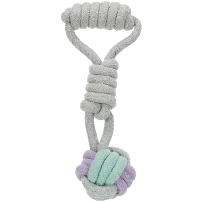 Junior Playing Rope with Woven-in Knot Ball Cotton - Puppy Toy