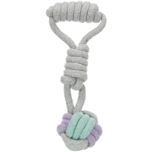 Junior Playing Rope with Woven-in Knot Ball Cotton - Puppy Toy