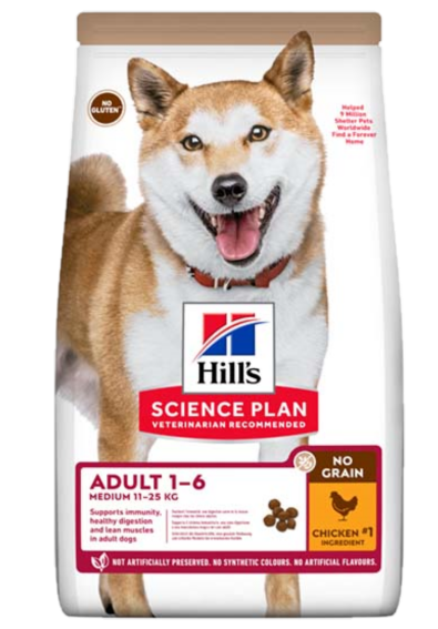 Hills Science Plan - Adult Medium No Grain Chicken 14 kg - Hund - Hundmat & hundfoder - ZOO.se