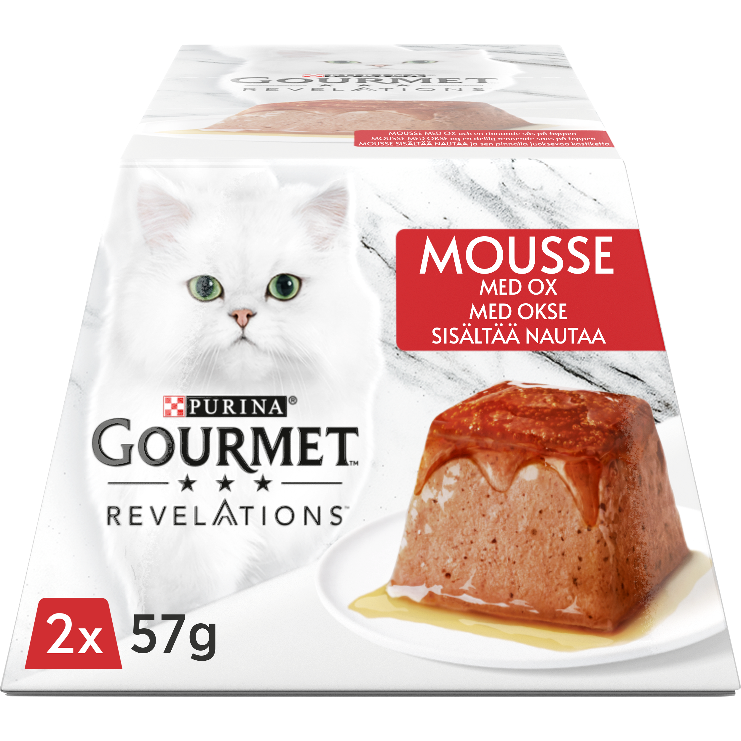 Purina Gourmet™ Revelations™ Med Oxkött 2 x 57 g - Katt - Kattfoder & kattmat - Blötmat & våtfoder till katt - Purina Gourmet Gold - ZOO.se