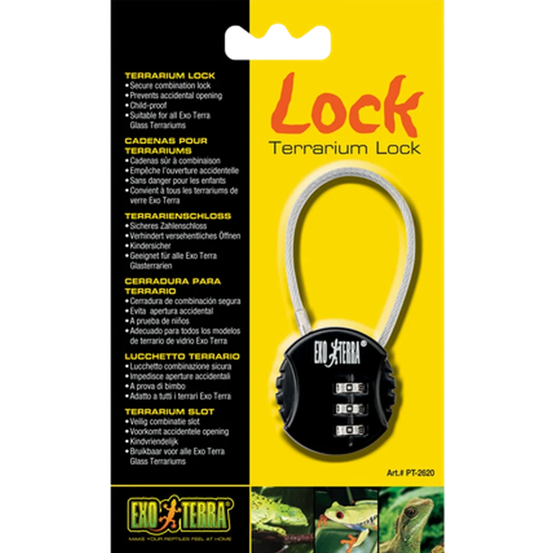 Exoterra Terrarium Lock Secure Combination Lock Black One Size ZOO.se