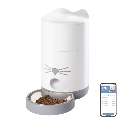 Catit - Pixi Smart Matstation 1,2 kg - Katt - Matplats & Vattenfontäner för katt - Vattenfontän till katter - ZOO.se
