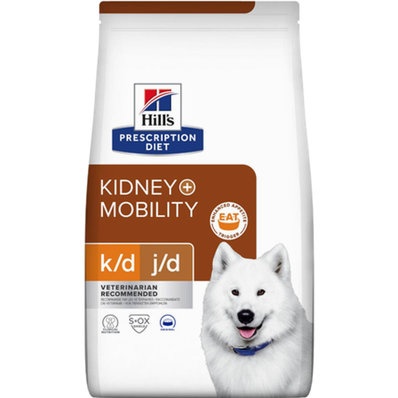 Hill's Prescription Diet Dog - k/d + j/d Kidney + Mobility - Dry Dog Food 12 kg - Hund - Hundmat & hundfoder - ZOO.se