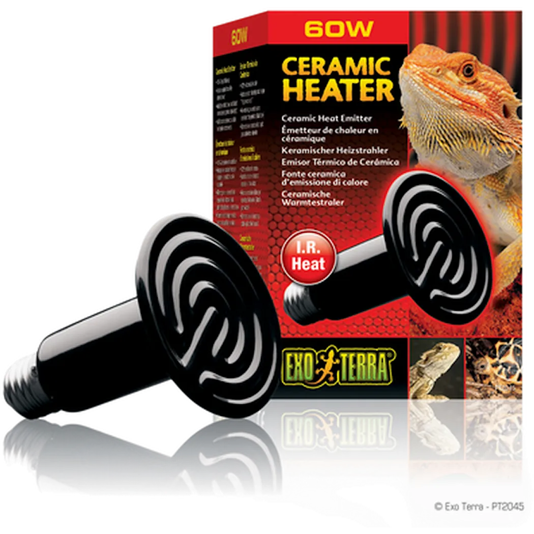 Exoterra Ceramic Heater - Heat Wave Lamp Red 60 W