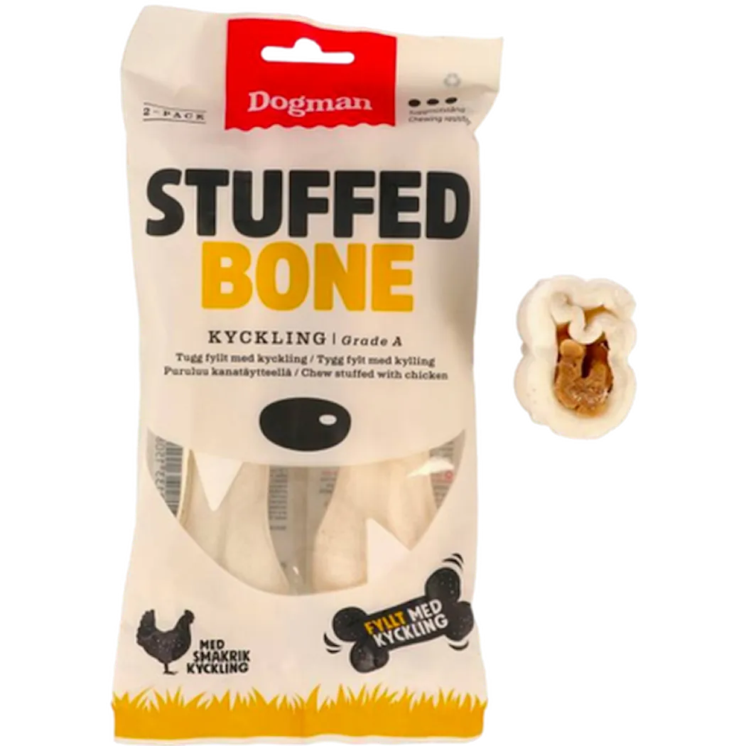 Dogman Stuffed Bone Chicken 2-Pack