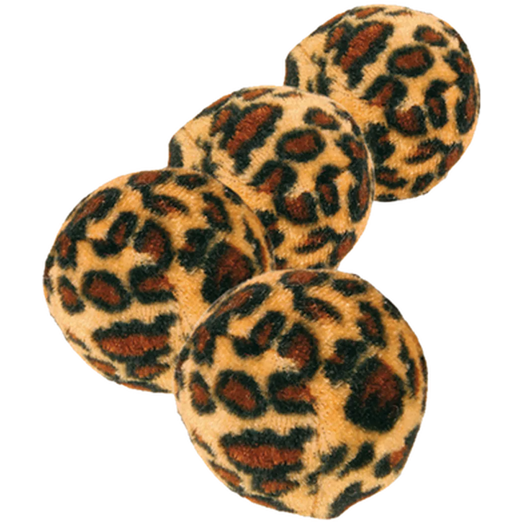 Toy balls with leopard print ø 4 cm 4 pcs.