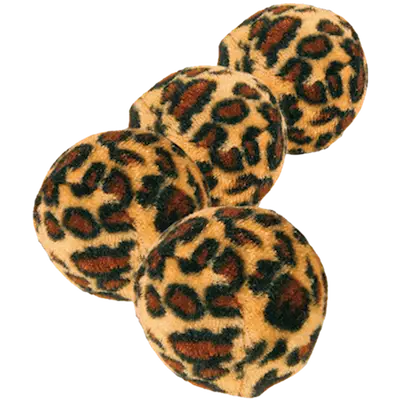 Toy balls with leopard print